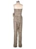 Rules of Etiquette 100% Polyester Animal Print Tan Jumpsuit Size S - photo 2