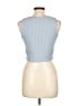iris Blue Sleeveless Blouse Size L - photo 2