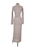 Osoi Stripes Gray Pink Casual Dress Size 6 - photo 2