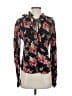 byTiMo 100% Viscose Floral Black Long Sleeve Blouse Size S - photo 1