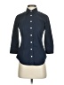 J.Crew Blue 3/4 Sleeve Button-Down Shirt Size XS - photo 1