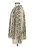 Entro 100% Polyester Silver Yellow Long Sleeve Blouse Size M - photo 5