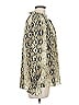 Entro 100% Polyester Silver Yellow Long Sleeve Blouse Size M - photo 4