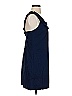 Fei Solid Blue Casual Dress Size 2 - photo 4