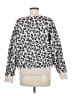 Cupcakes & Cashmere Animal Print Silver Pullover Sweater Size M - photo 2