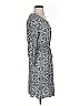 Escapada 100% Rayon Paisley Gray Casual Dress Size S - photo 4