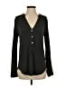 Amour Vert Gray Long Sleeve Henley Size XS - photo 1