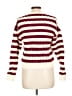 LNA Stripes Burgundy Pullover Sweater Size L - photo 2