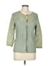 Assorted Brands Green 3/4 Sleeve Button-Down Shirt Size 10 - photo 1