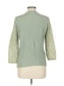 Assorted Brands Green 3/4 Sleeve Button-Down Shirt Size 10 - photo 2