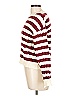 LNA Stripes Burgundy Pullover Sweater Size L - photo 5