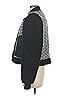 7 For All Mankind 100% Polyester Chevron-herringbone Black Jacket Size M - photo 5