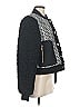 7 For All Mankind 100% Polyester Chevron-herringbone Black Jacket Size M - photo 4