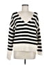 Express Stripes Ivory Pullover Sweater Size M - photo 1