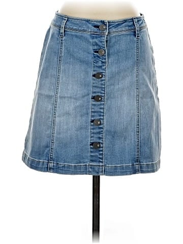 New York & Company Denim Skirt (view 1)