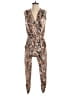 Ariella Animal Print Brown Jumpsuit Size XS (estimated) - photo 1
