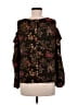 Lauren Conrad 100% Polyester Black 3/4 Sleeve Blouse Size M - photo 2