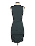 Lavender Brown Solid Gray Cocktail Dress Size S - photo 2