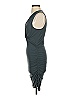 Lavender Brown Solid Gray Cocktail Dress Size S - photo 5