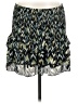 Olivaceous 100% Polyester Print Teal Casual Skirt Size L - photo 1