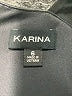 Karina Solid Gray Cocktail Dress Size 6 - photo 7