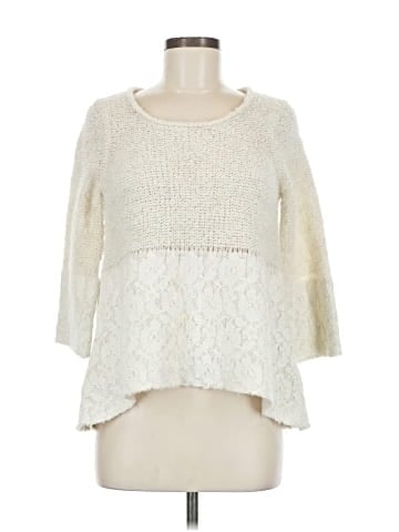 Knitted & Knotted Pullover Sweater (view 1)