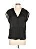 Love Stitch 100% Polyester Black Short Sleeve Blouse Size L - photo 1