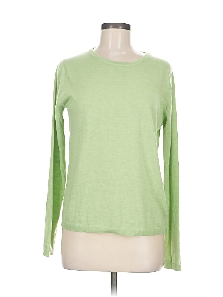 Pre-owned Mng Long Sleeve T-shirt In Green
