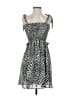 Everly 100% Polyester Animal Print Gray Casual Dress Size S - photo 1