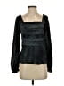 Current Air 100% Polyester Black Long Sleeve Blouse Size S - photo 1