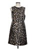 J.Crew Animal Print Brown Cocktail Dress Size 4 - photo 1