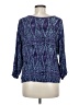 Assorted Brands 100% Rayon Blue 3/4 Sleeve Blouse Size M - photo 2