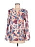 Freda Blue Long Sleeve Blouse Size 6 - photo 1