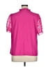 Unbranded 100% Polyester Pink Short Sleeve Blouse Size 1X - photo 2