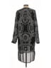 DKNY Paisley Black Kimono Size L - photo 2