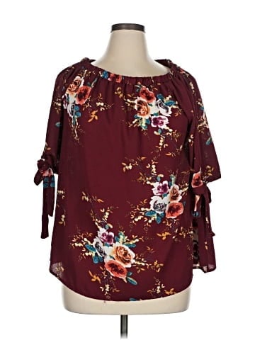 Rose Gal 3/4 Sleeve Blouse (view 1)