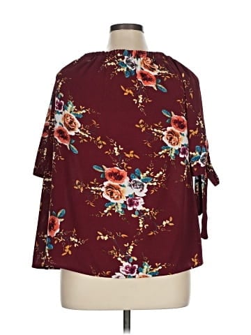 Rose Gal 3/4 Sleeve Blouse (view 2)
