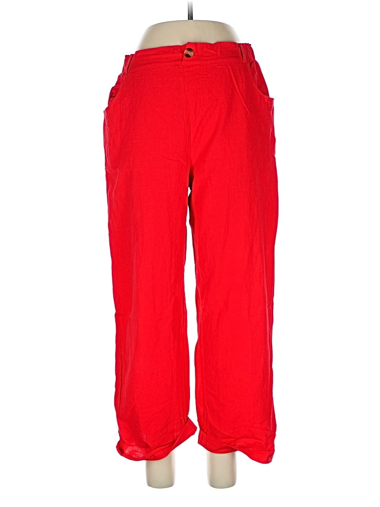Pre-owned Unbranded Casual Pants In Red