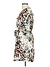 Relativity Print Ivory Casual Dress Size L (petite) - photo 5