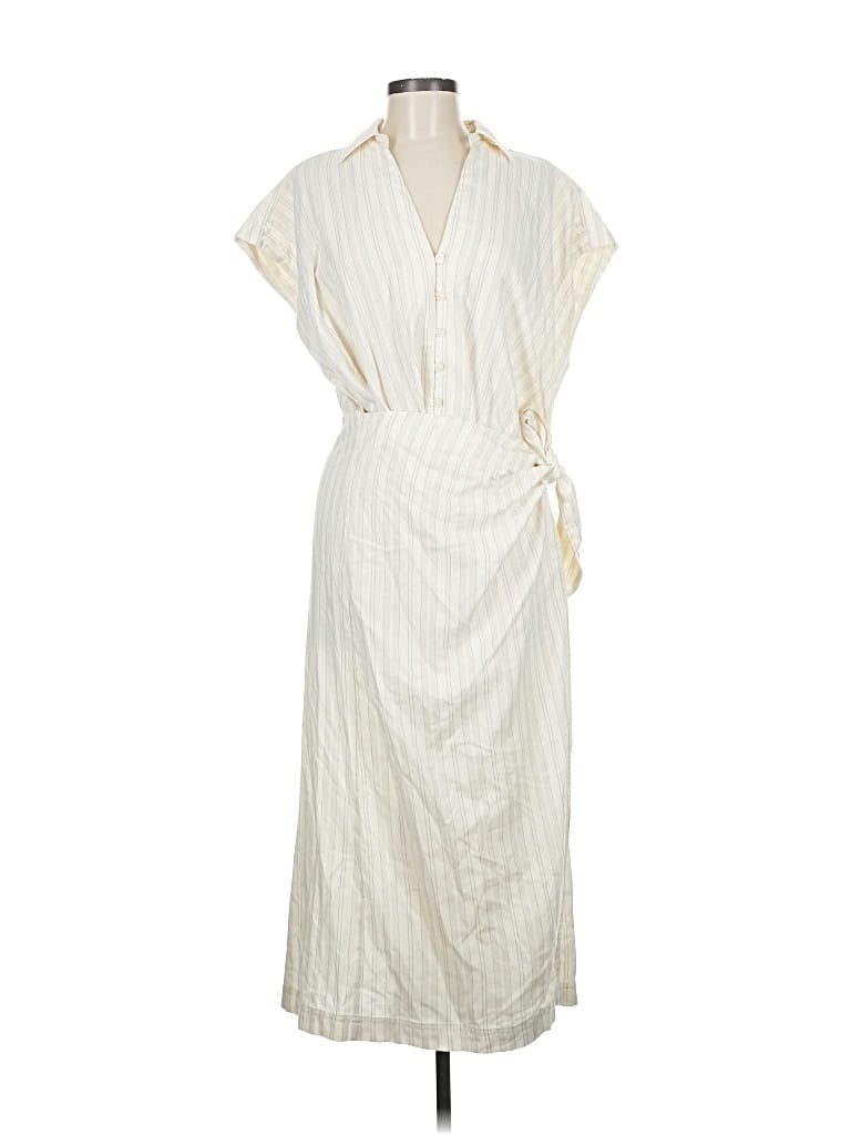 Universal Thread Casual Dress - Wrap: Ivory Dresses - Used - Size Medium