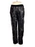 Trouve 100% Polyester Metallic Silver Black Casual Pants Size S - photo 1