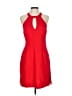 JOA Solid Red Cocktail Dress Size L - photo 1