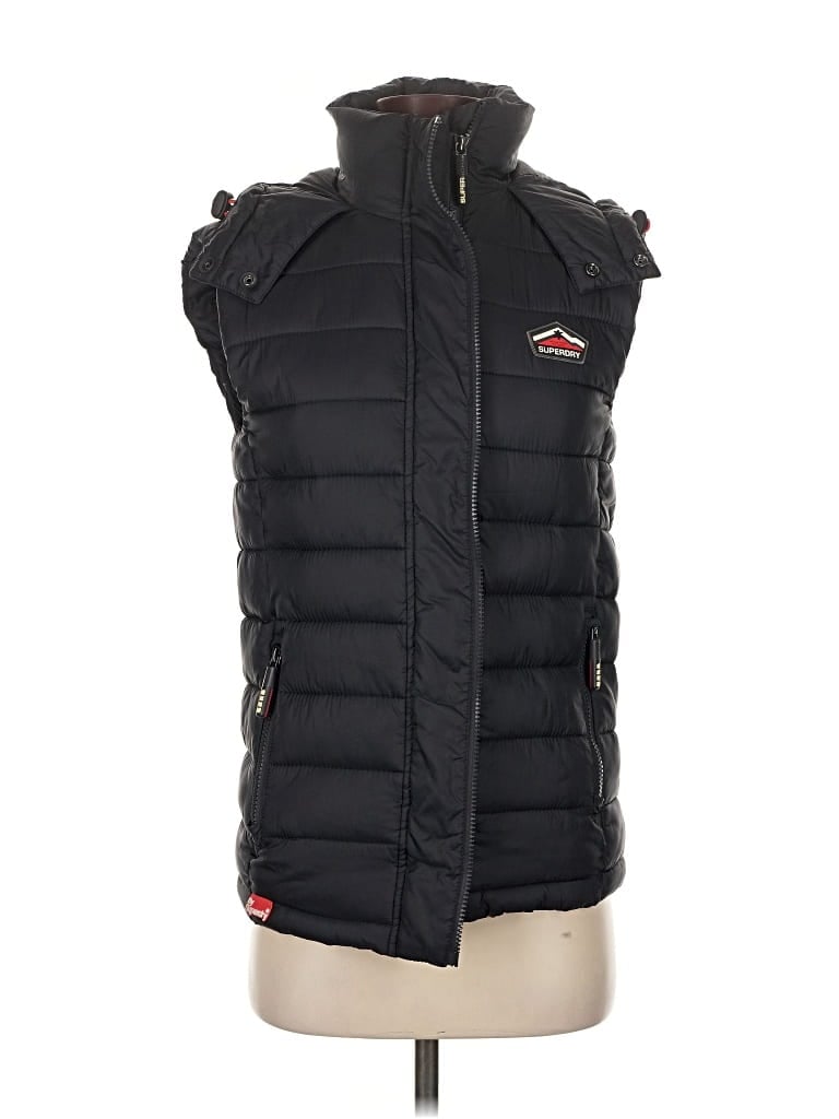 Pre-owned Superdry Vest In Black