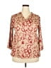 Unbranded Tan 3/4 Sleeve Blouse Size XXL - photo 1