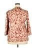 Unbranded Tan 3/4 Sleeve Blouse Size XXL - photo 2