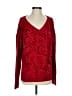 Athleta Paisley Red Pullover Sweater Size S - photo 1