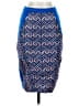 Eva Franco 100% Polyester Print Blue Casual Skirt Size 2 - photo 1