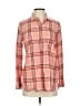 Madewell Plaid Orange Long Sleeve Button-Down Shirt Size S - photo 1
