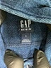 Gap 100% Cotton Checkered-gingham Blue Long Sleeve Button-Down Shirt Size S (kids) - photo 3