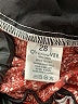 OVERLOVER 100% Linen Paisley Red Linen Pants Size 28 waist - photo 8